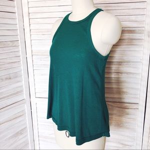 Free People Long Beach Tank - Emerald Green
